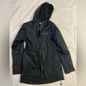 Black Columbia women’s rain coat